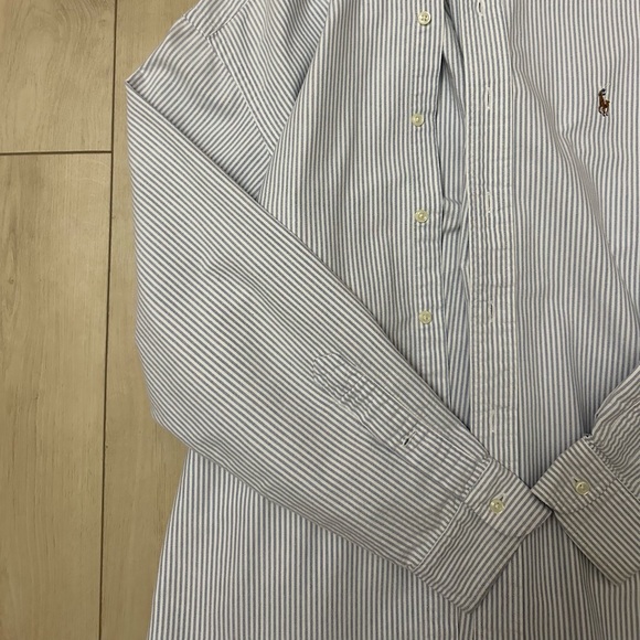 Men’s Ralph Lauren, Yarmouth Fit, Long Sleeve, Striped Dress Shirt - Size 16/33 - Picture 6 of 10